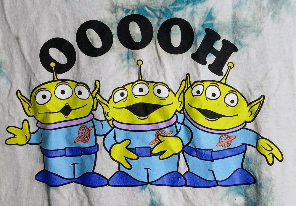 Disney Pixar Toy Story Aliens Tie Dye T Shirt Mens 2XL XXL Oooh Little Green Men